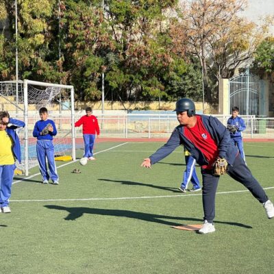 SMCS Jan 18.softball action during their PE lessons! (10)